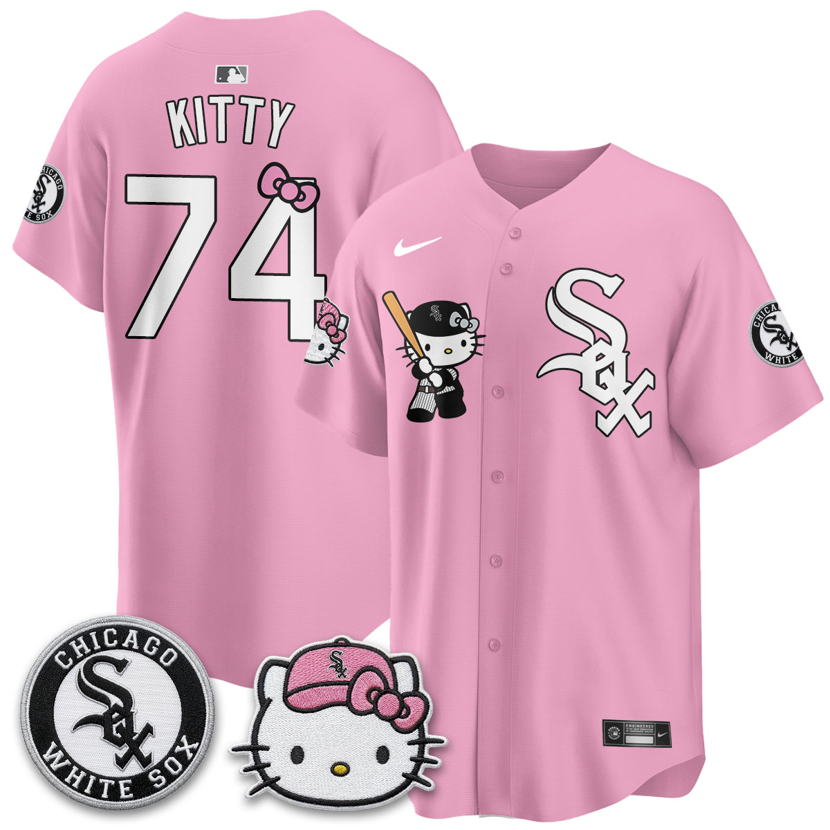 Chicago White Sox x Meow KT Vapor Jersey - Stitched