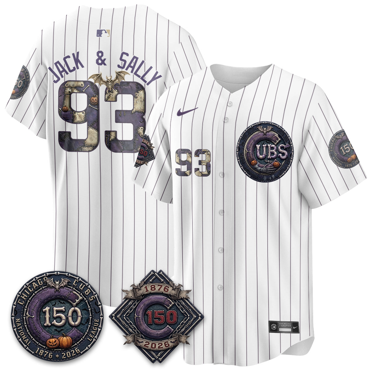 Chicago Cubs Nightmare Edition Vapor Limited Jersey - Printed