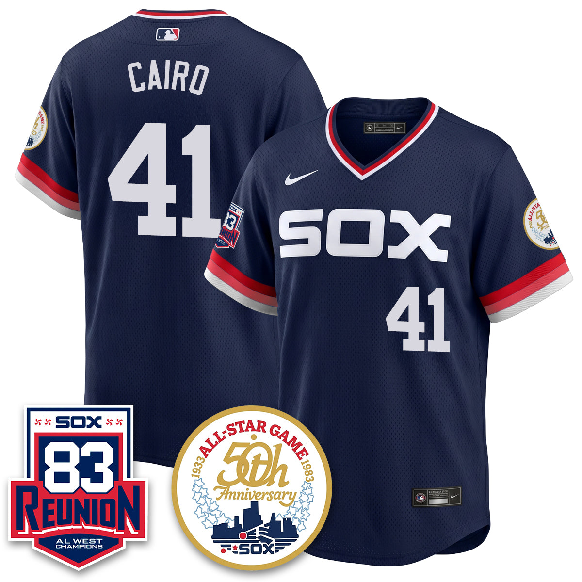 Chicago White Sox Reunion All West Champions Vapor Jersey - Stitched