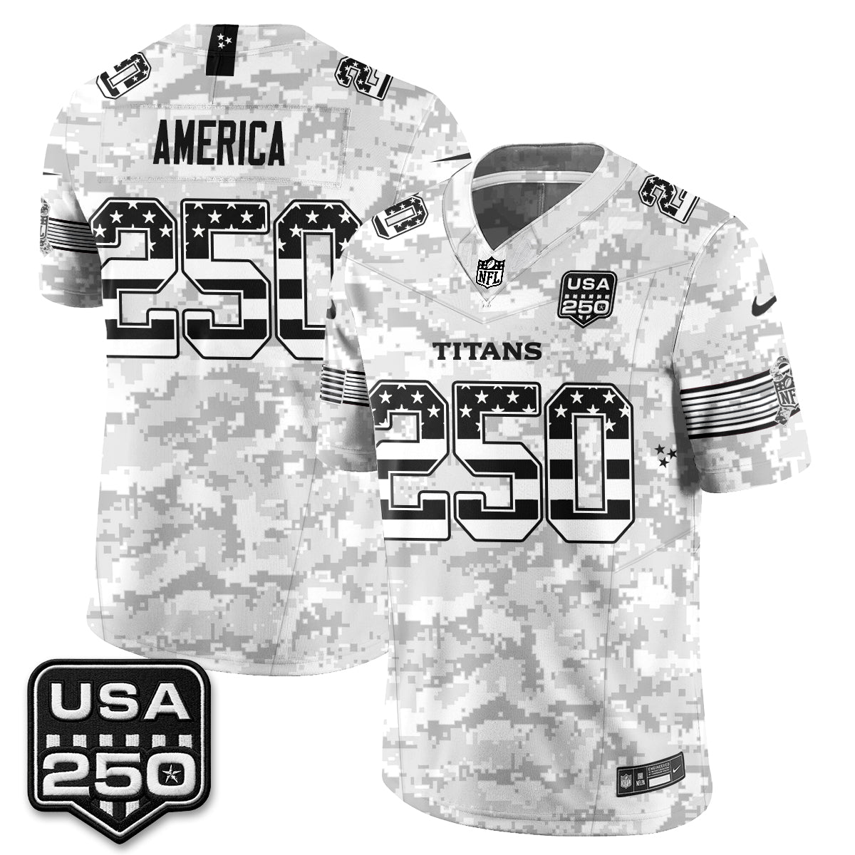 Tennessee Titans 2026 Salute to Service Edition Vapor Jersey - Stitched