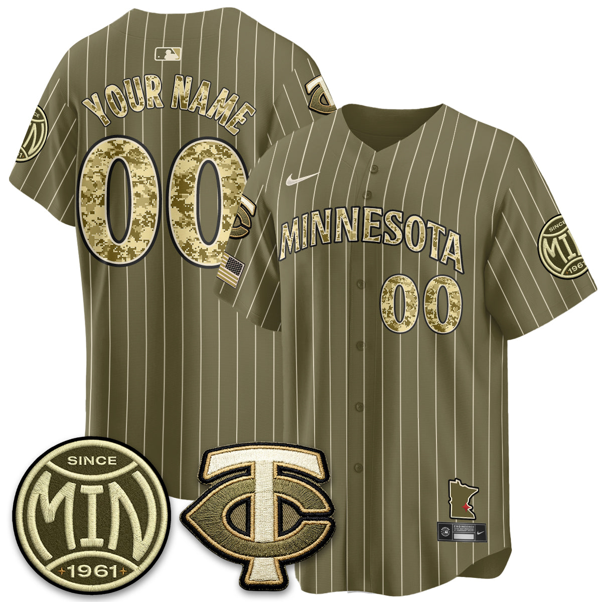 MIN 2026 Armed Forces Day Custom Jersey - Stitched