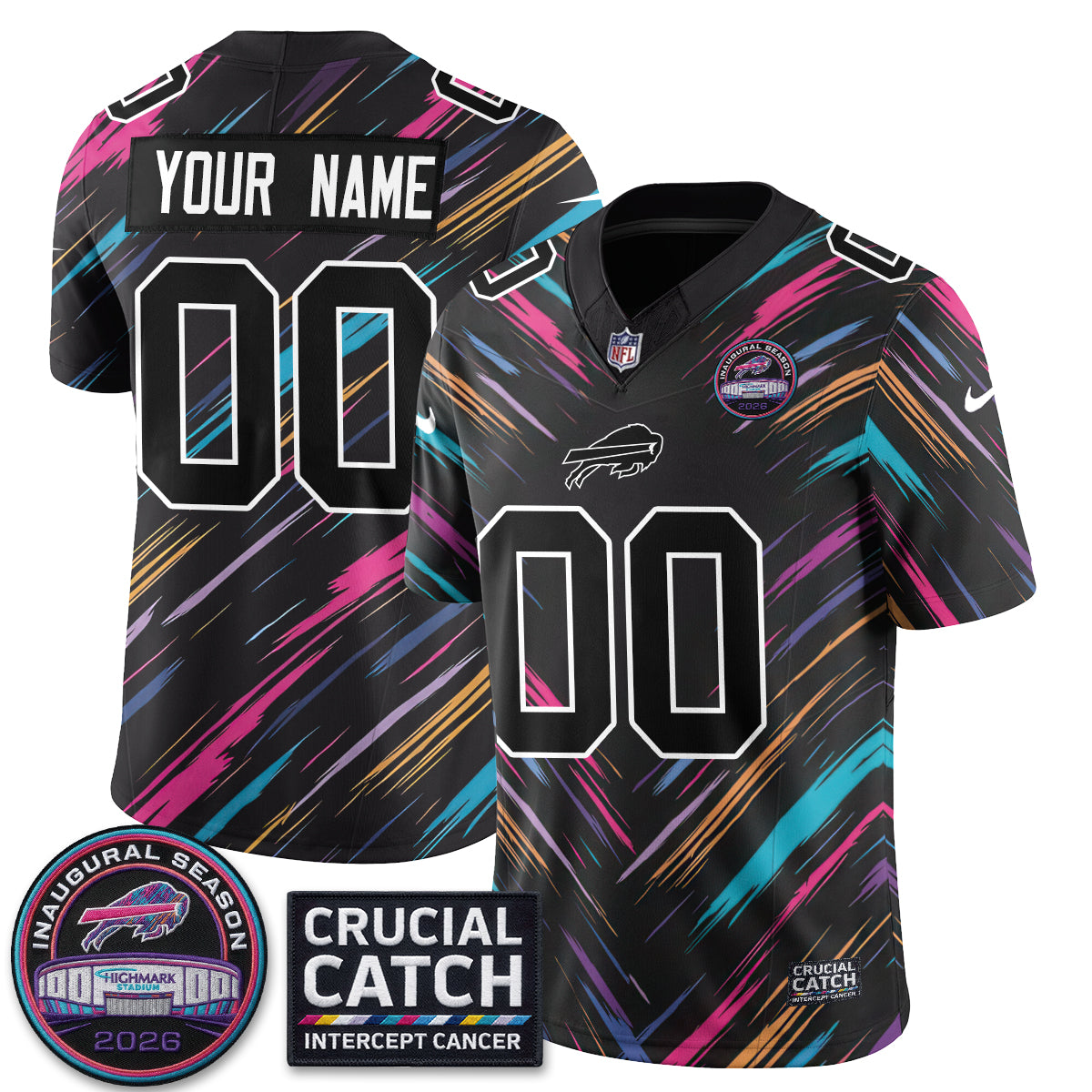 BUF Intercept Cancer 2026 Edition Custom Jersey - Stitched