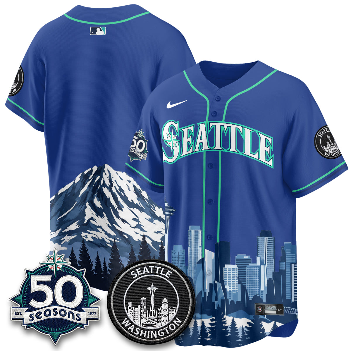 Seattle Mariners City Edition Vapor Jersey - Printed