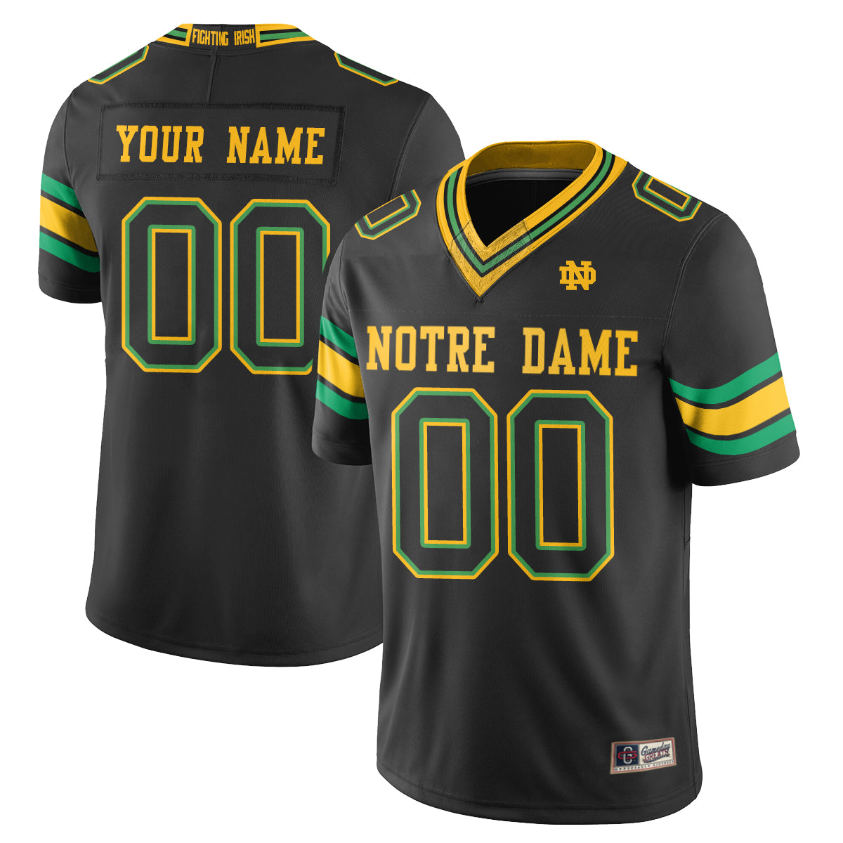 Notre Dame Fighting Irish 2026 Shamrock Series Football Vapor Custom Jersey - Stitched