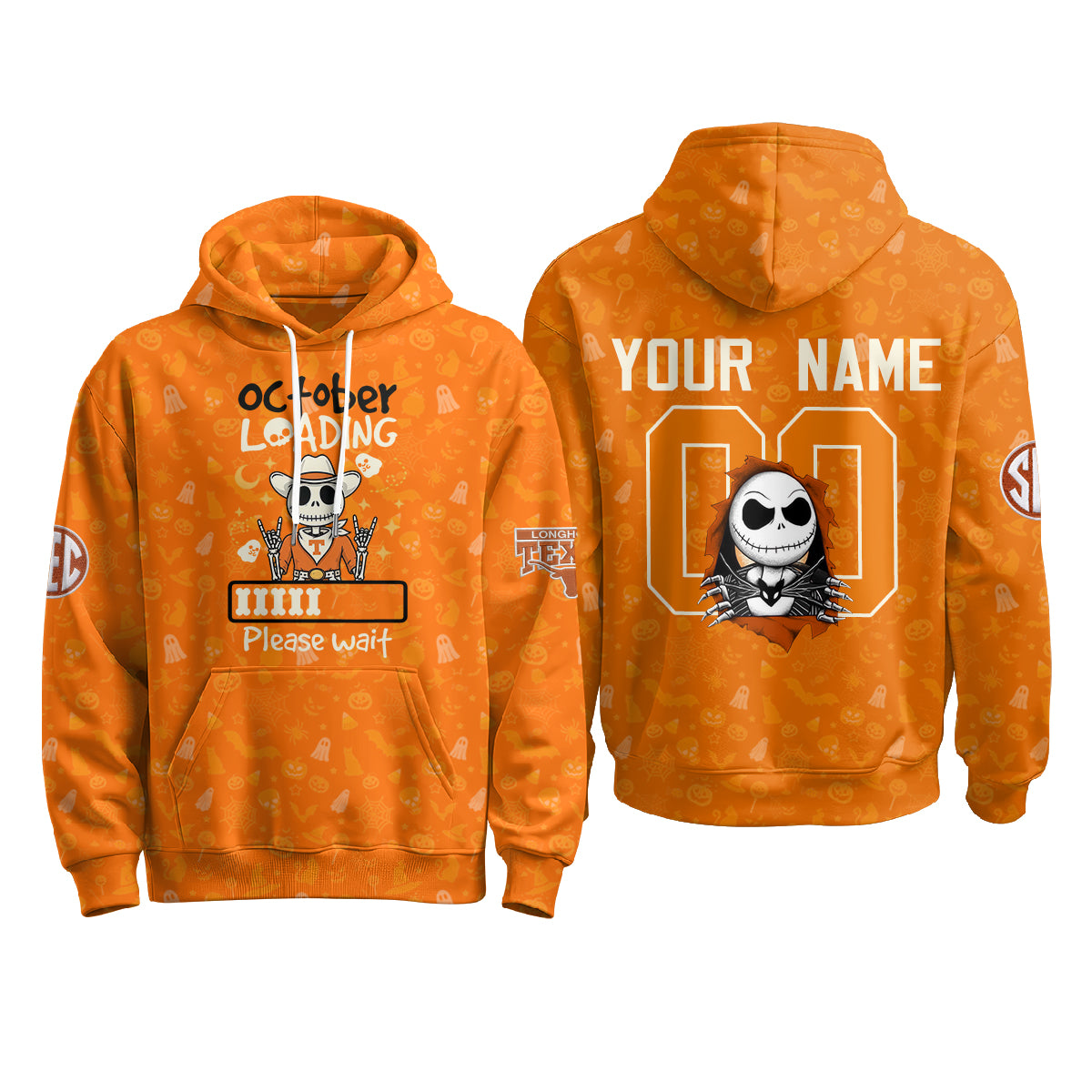 TEX x Skeleton Gentleman Edition Custom Hoodie - Printed