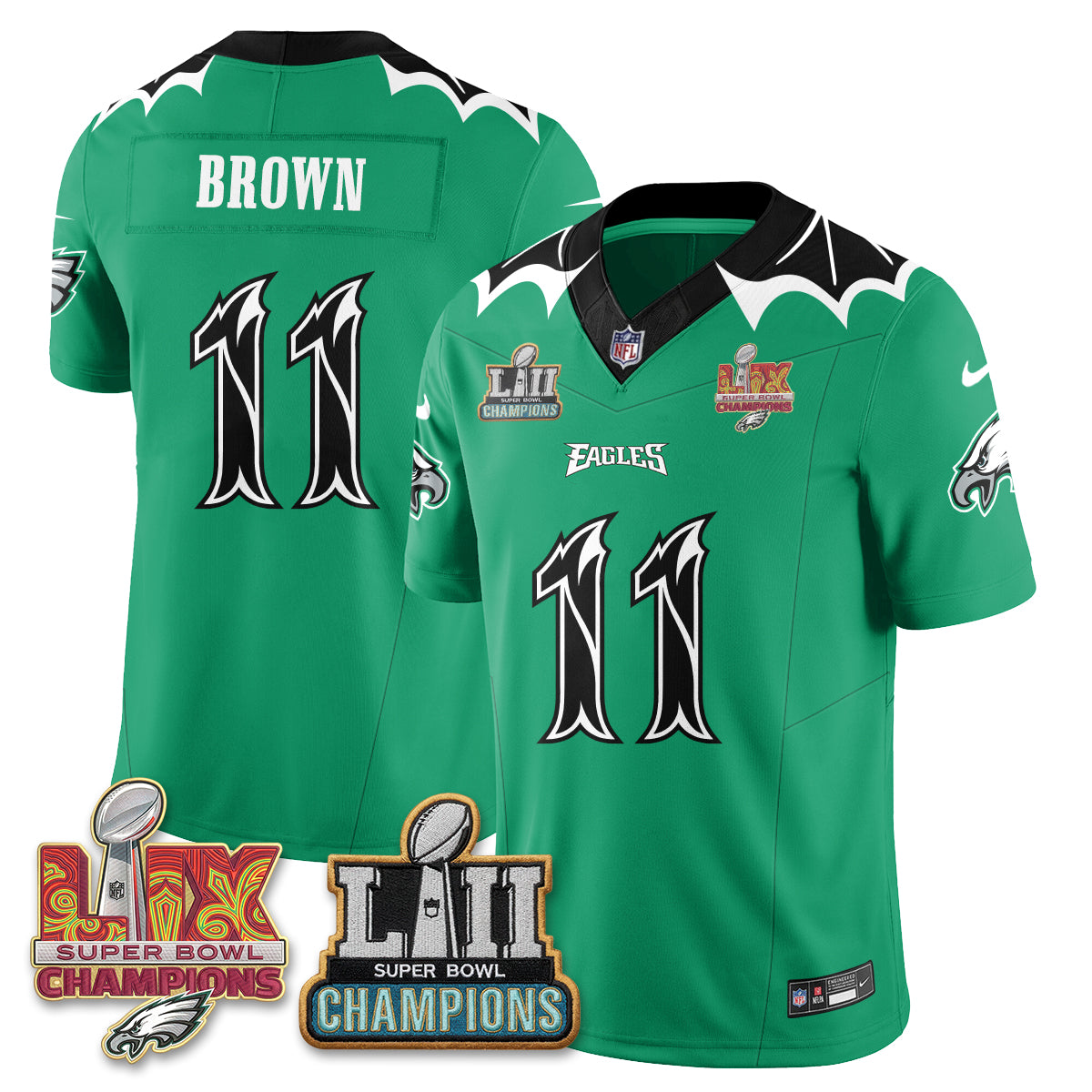 Philadelphia Eagles x Bat Edition Vapor Jersey - Stitched