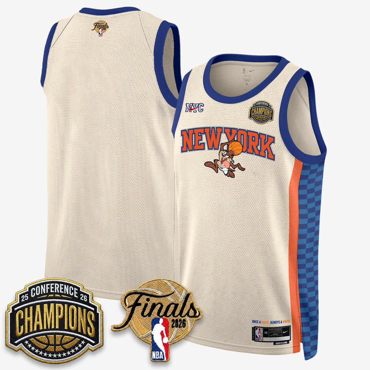 NYK 2026 Basketball Eastern Conference Champions x Looney Tunes Vapor Jersey V2- Stitched