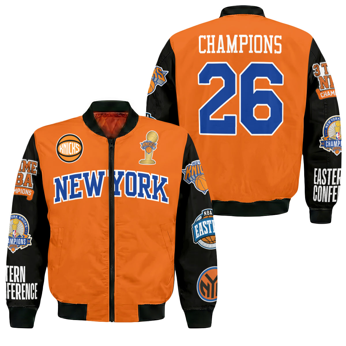 New York Knicks 2026 NBA Finals Champions Limited Edition Bomber Jacket - Printed