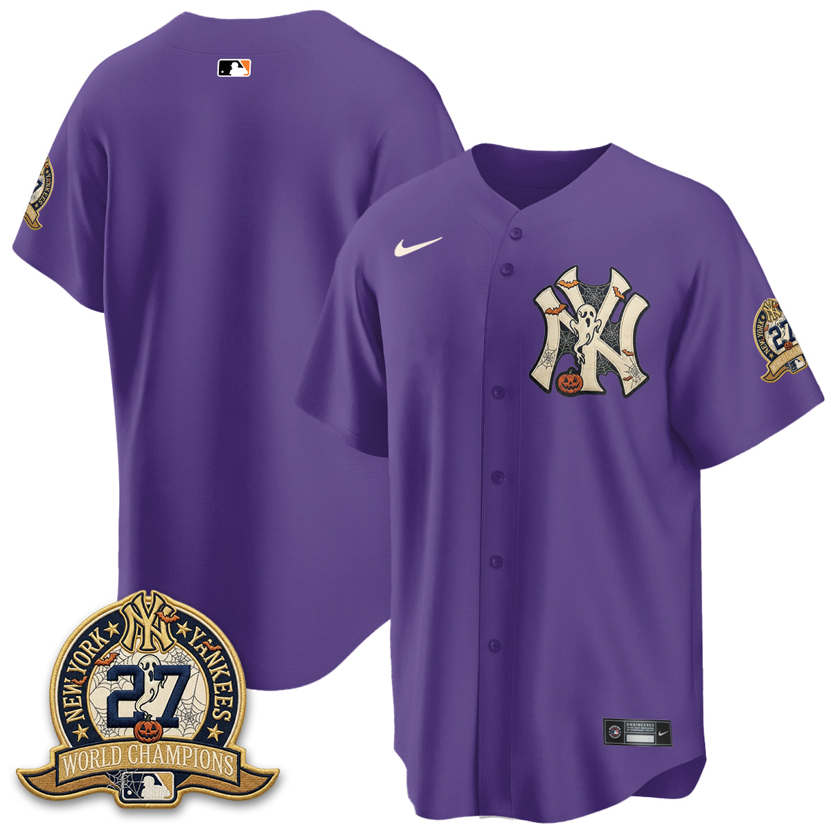 New York Yankees Halloween 2026 Vapor Limited Jersey - Stitched
