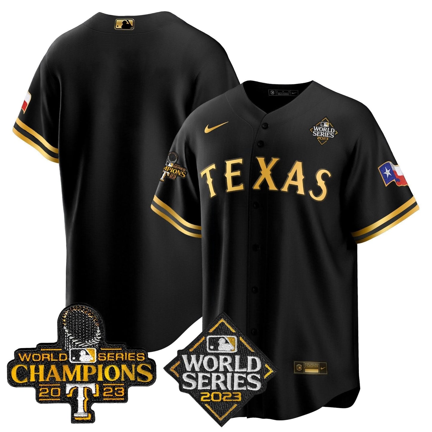 TR 2023 World Series Champions Cool Base Jersey V4 - All Stitched