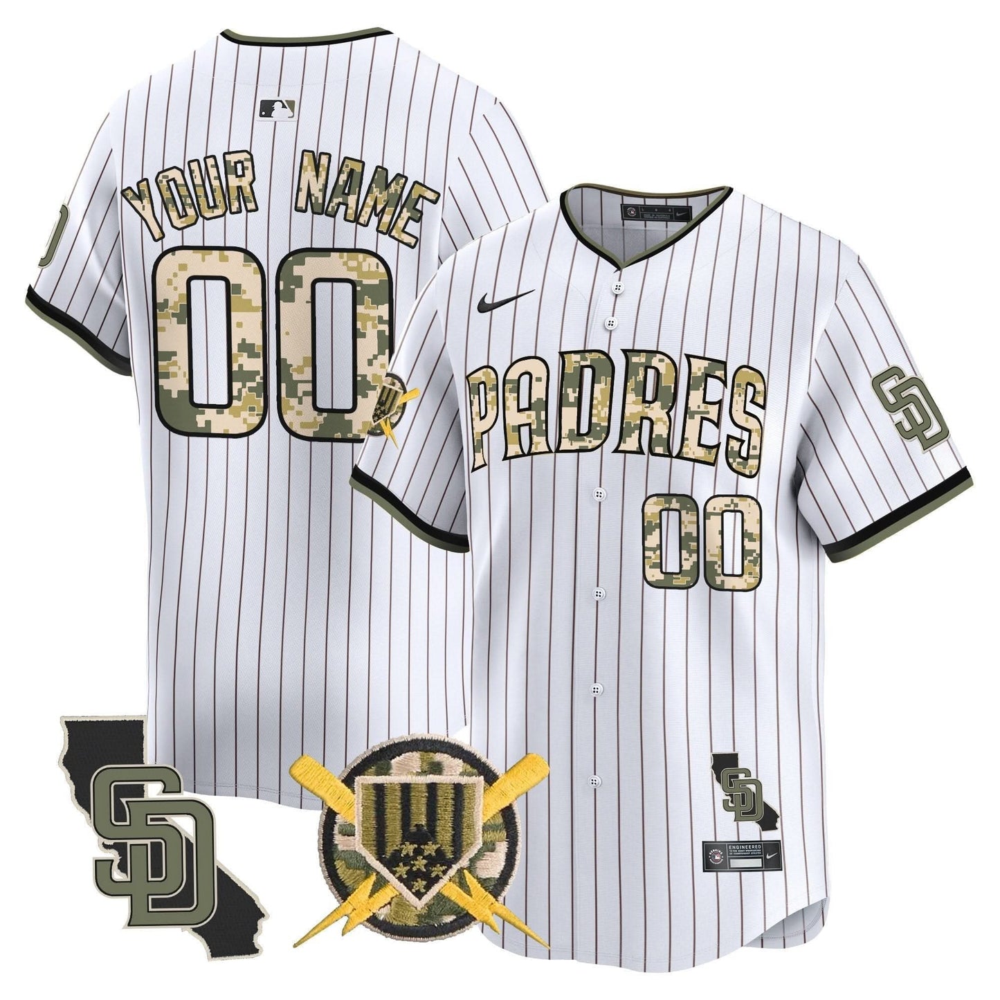 SDP Armed Forces Day Vapor Premier Limited Custom Jersey - All Stitched