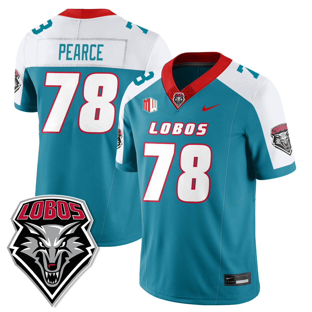 UNM Lobo Football 2025 Jersey - All Stitched