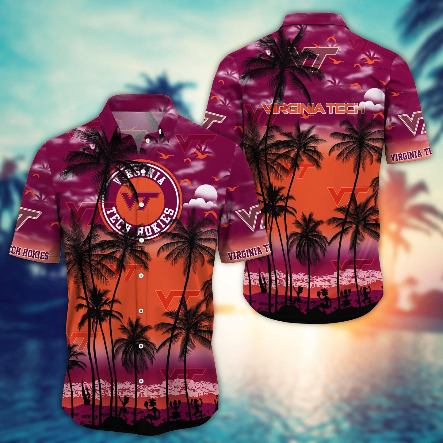 Virginia Tech Hokies - Trending Aloha Shirt Summer