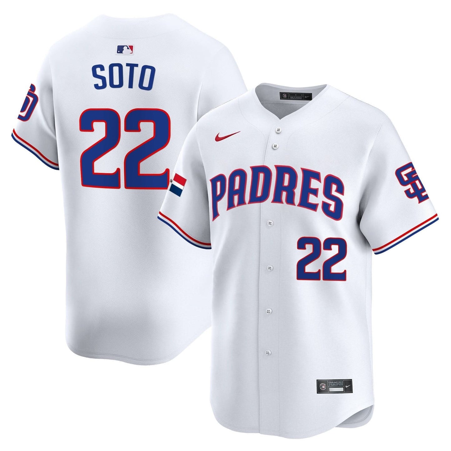 SDP Dominican Republic Vapor Premier Limited Jersey - All Stitched