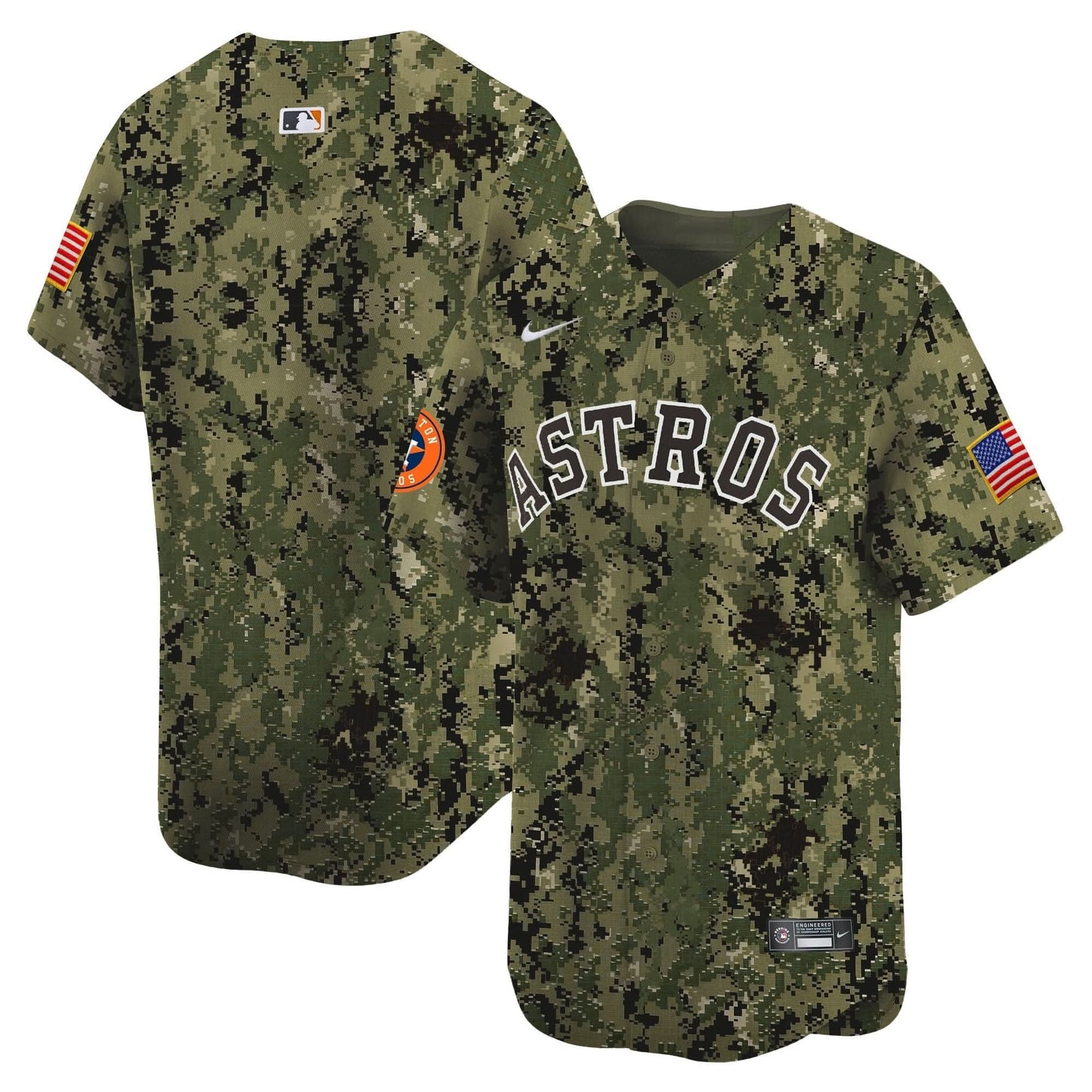 Men's Houston Astros USMC Alternate Vapor Premier Limited Jersey - All Stitched