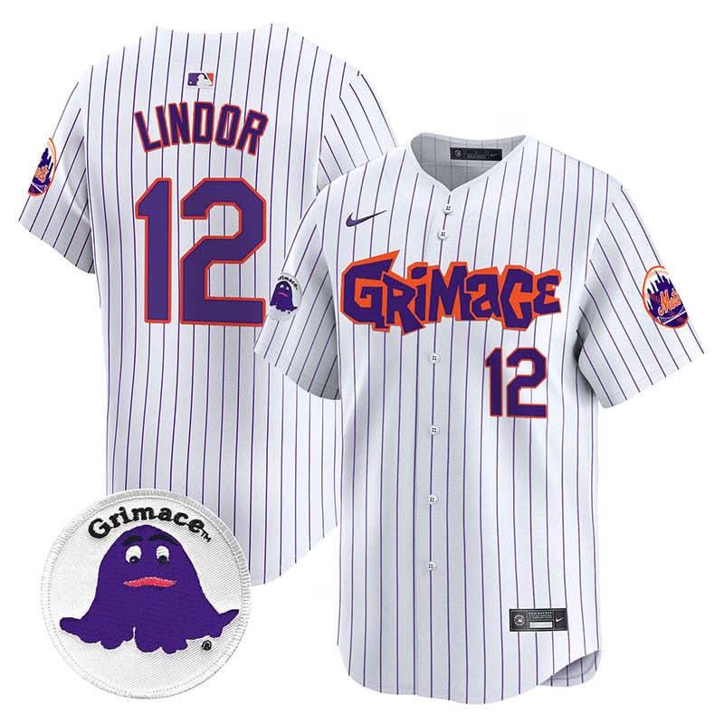 Men's Mets Grimace Vapor Premier Limited Jersey V2 - All Stitched