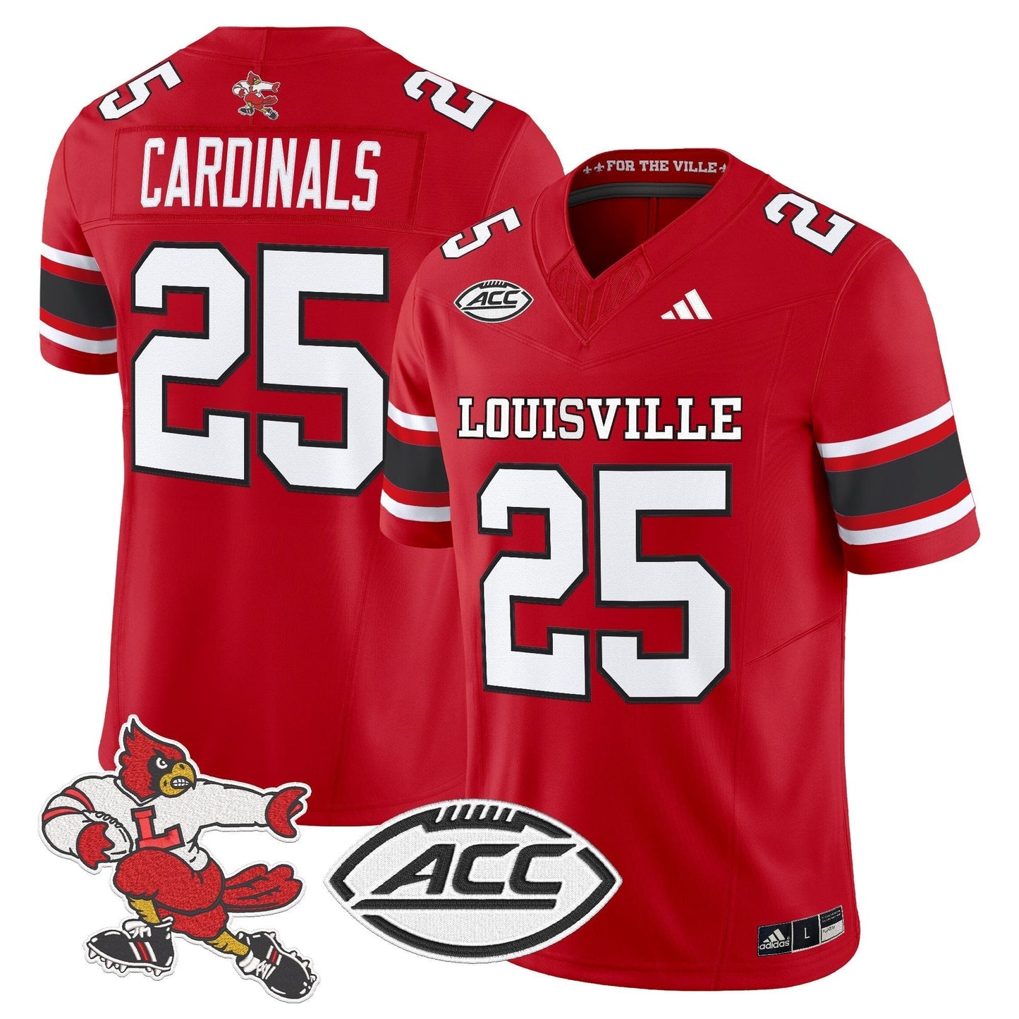 Louisville Cardinals '1980s Throwback' Vapor Limited Jersey - All Stitched