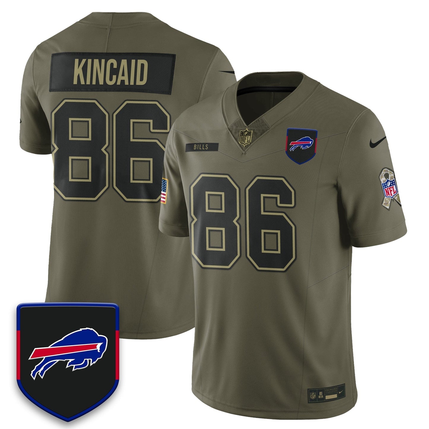Buffalo Bills 2025 Salute to Service Limited Jersey - All Stitched
