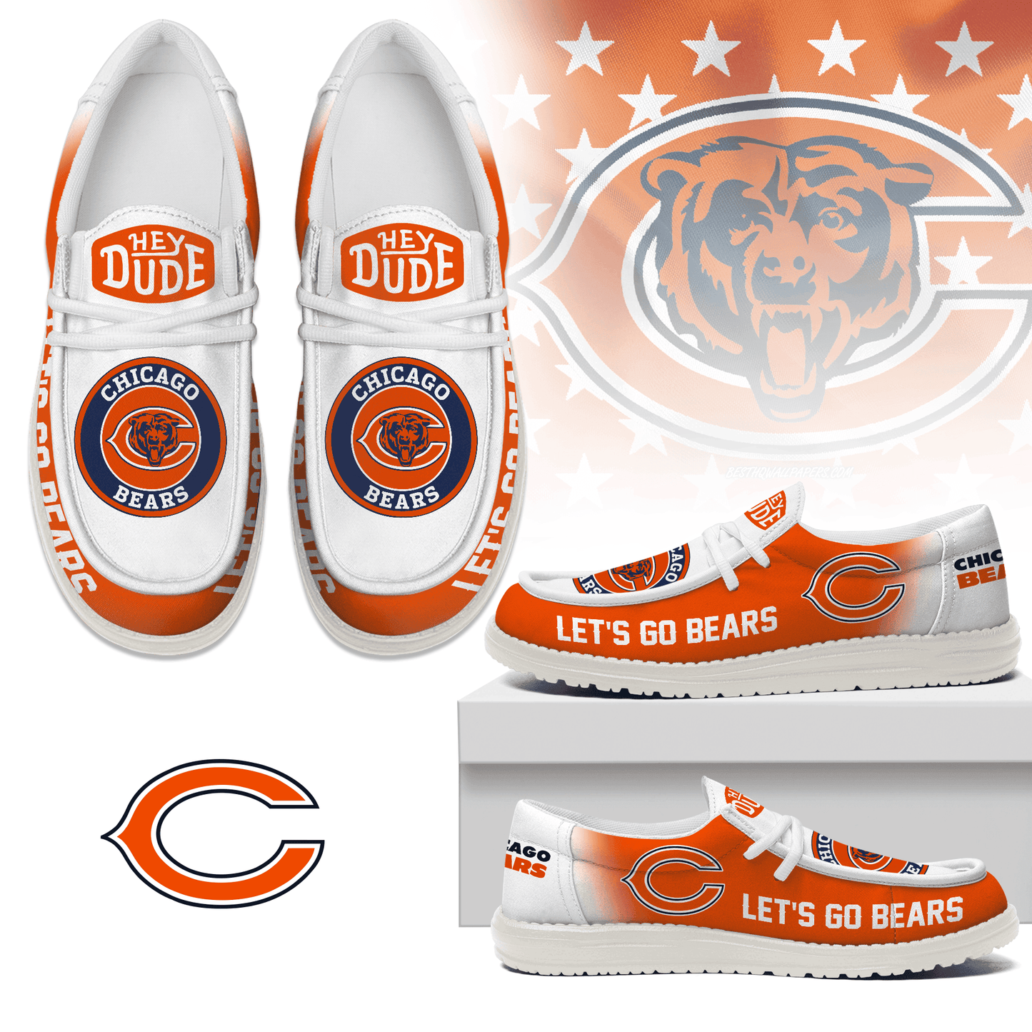 Chicago Bears | Premium Loafer Shoes NY