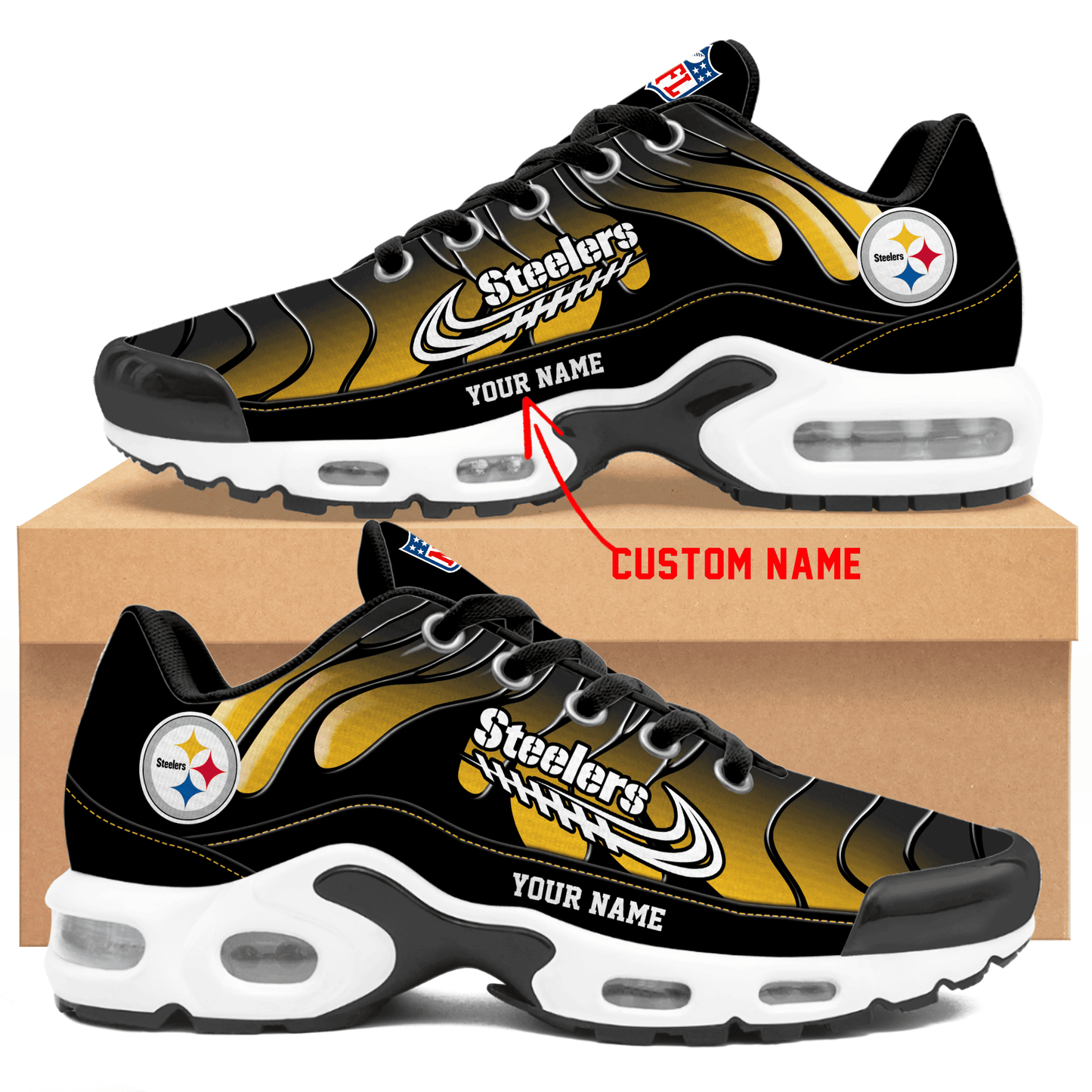 Pittsburgh Steelers | Personalized Air Max Shoes Limited Edition TD