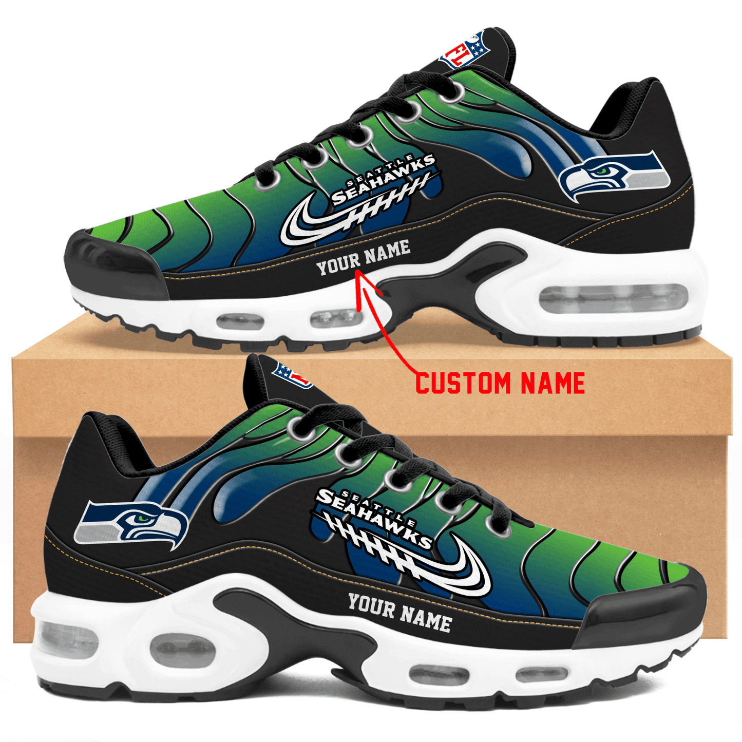 Seattle Seahawks | Personalized Air Max Shoes Limited Edition TD