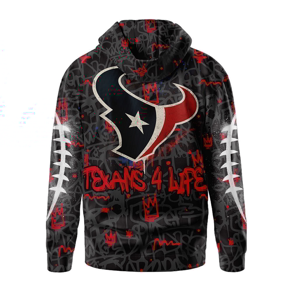 Houston Texans | Premium Special Graffiti My Team 4 Life Hoodie MM