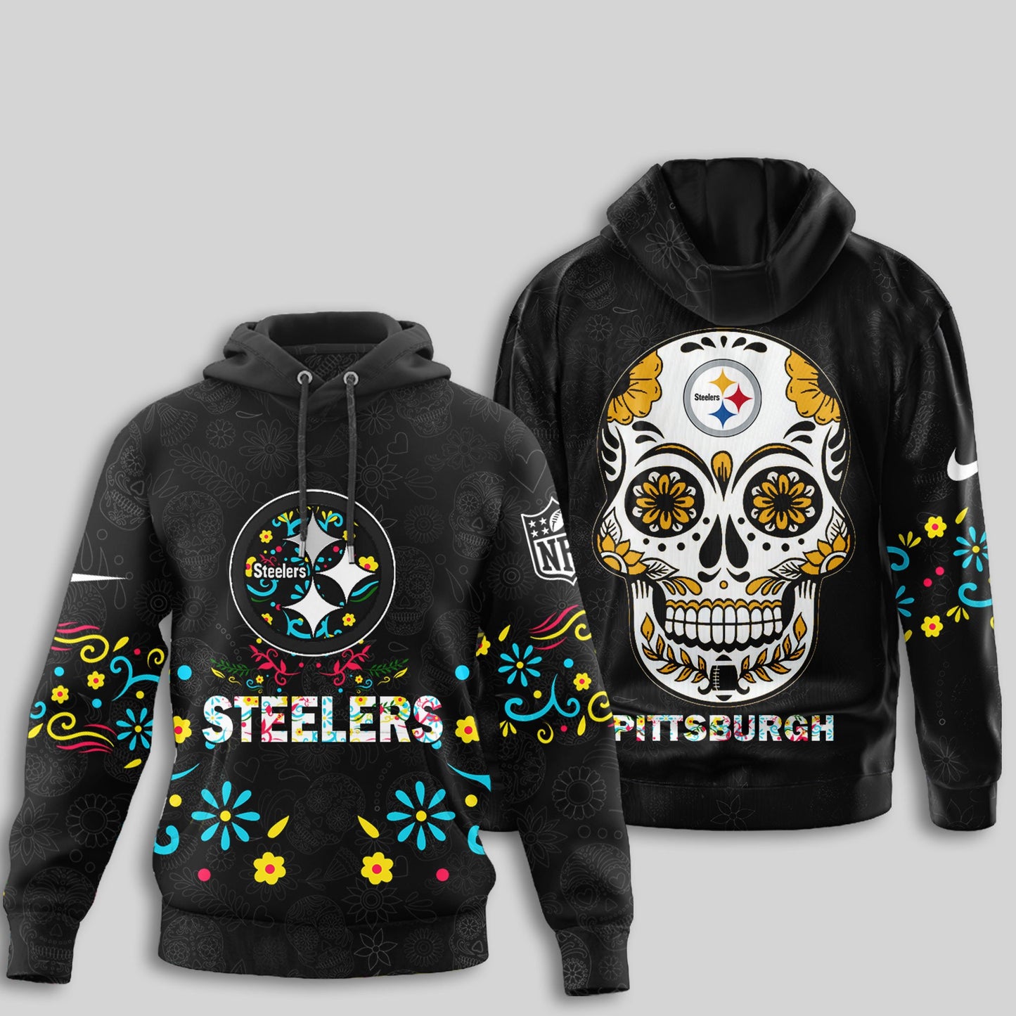 Pittsburgh Steelers | Premium Dia de los Muertos Limited Editions Hoodie MM