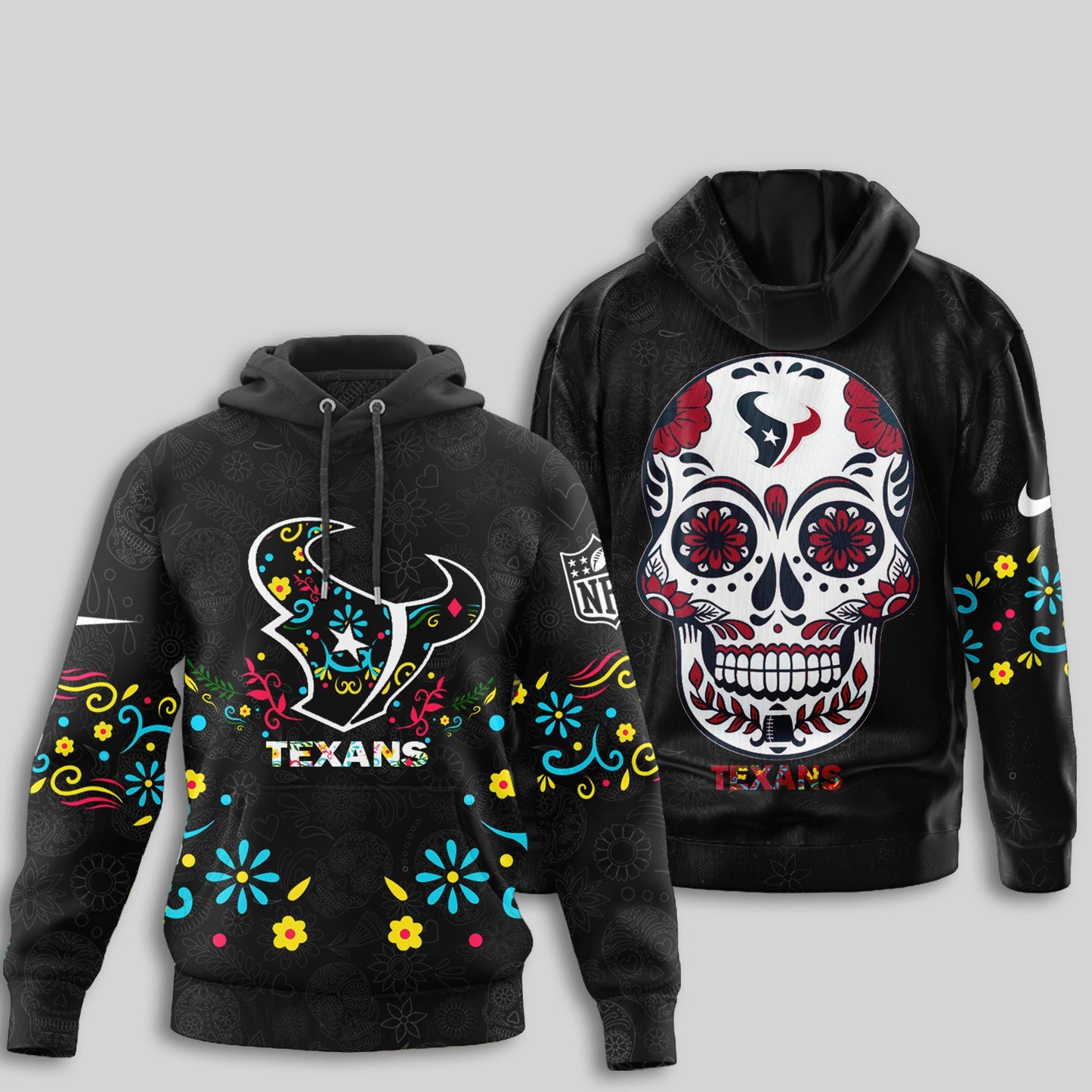 Houston Texans | Premium Dia de los Muertos Limited Editions Hoodie MM