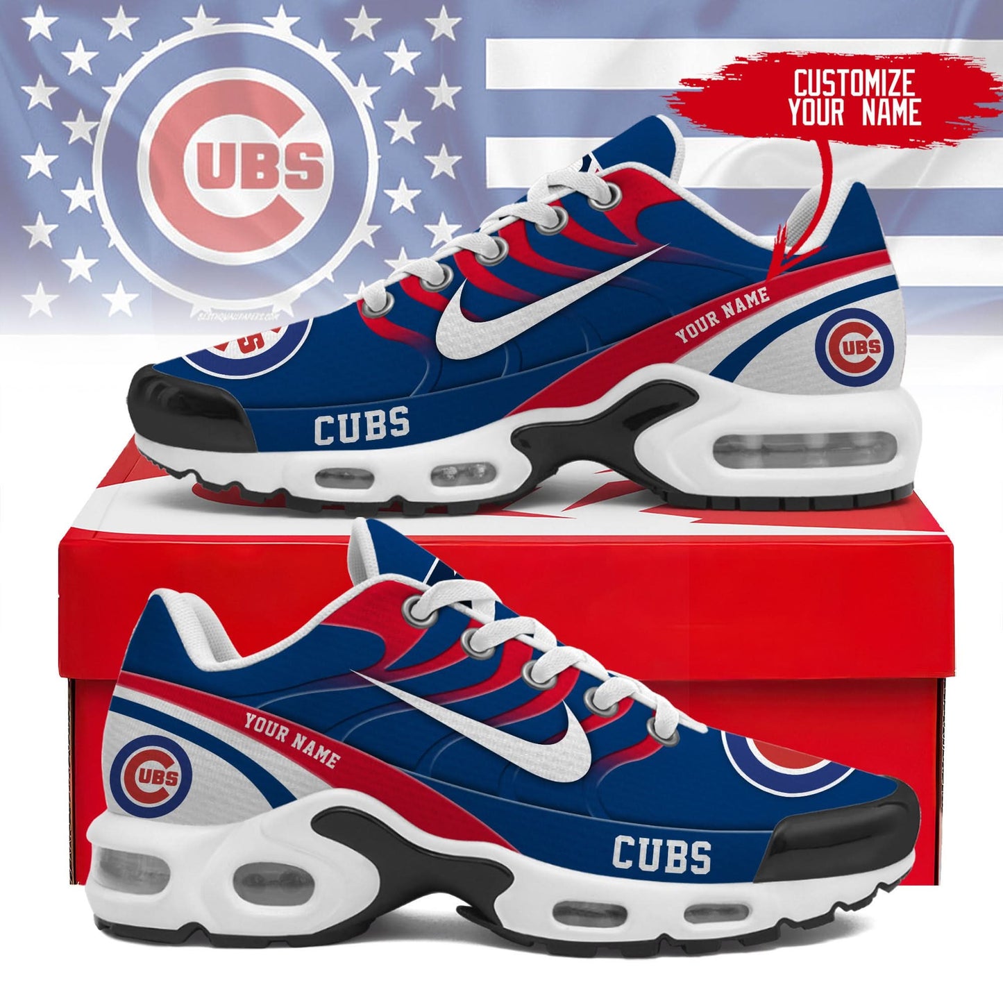 Chicago Cubs | Personalized Air Max Shoes TD 300525