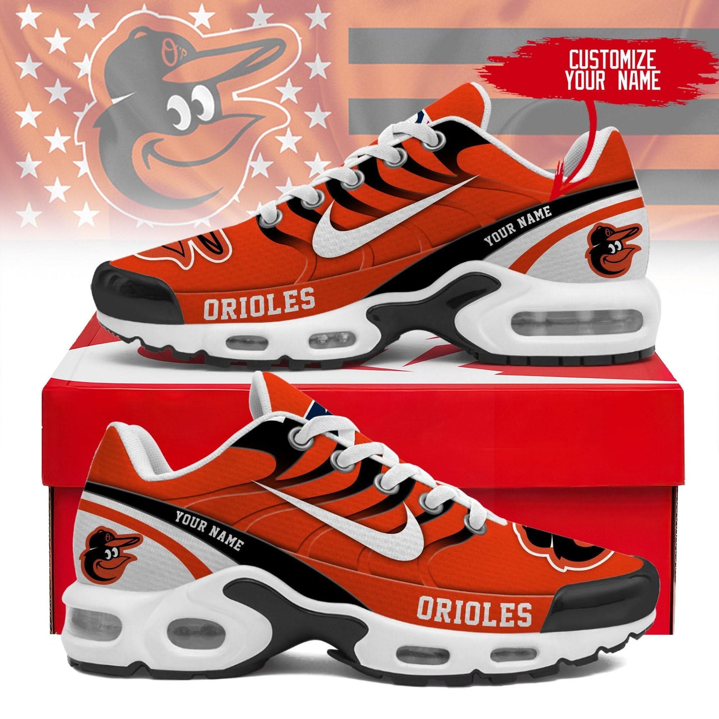 Baltimore Orioles | Personalized Air Max Shoes TD 300525