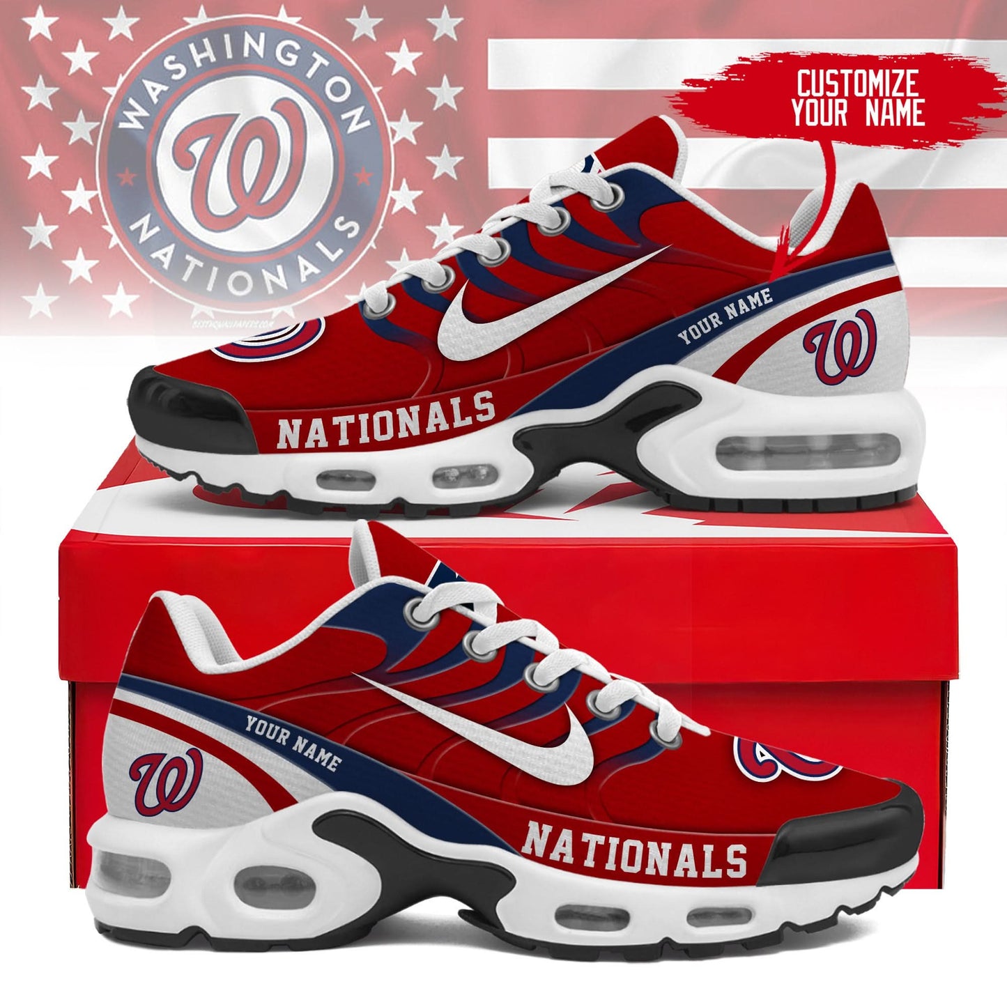 Washington Nationals | Personalized Air Max Shoes TD 300525