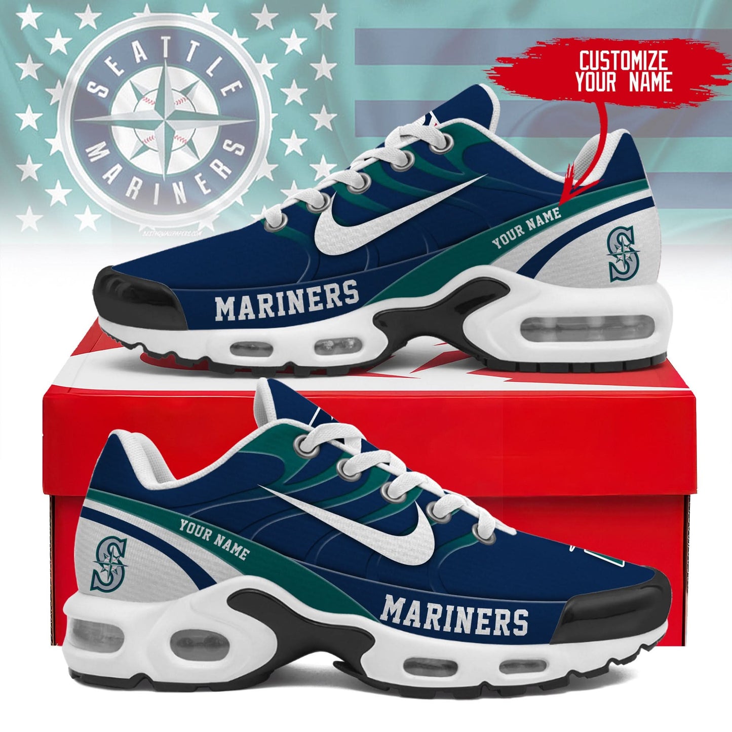Seattle Mariners | Personalized Air Max Shoes TD 300525