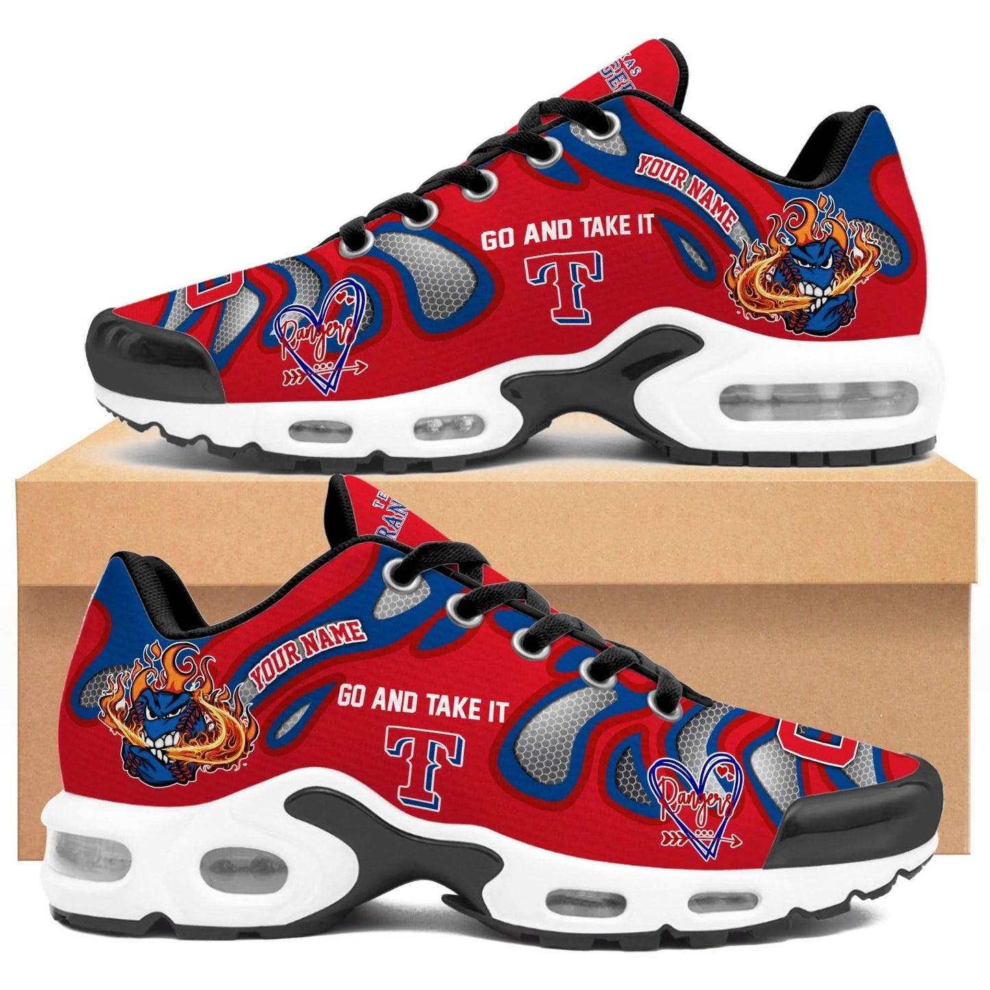Texas Rangers | Personalized Air Max Shoes Limited Edition