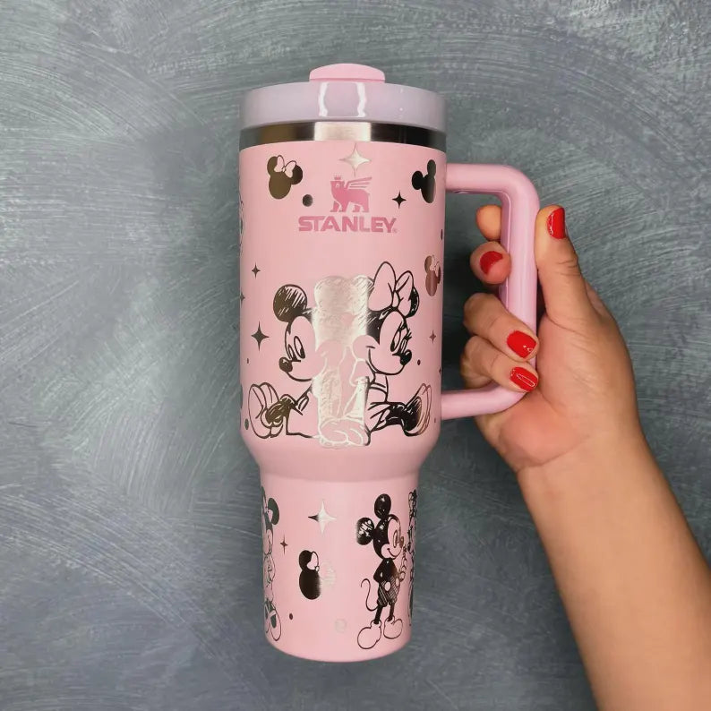 Mickey Minnie Mouse Engraved Tumbler 40oz