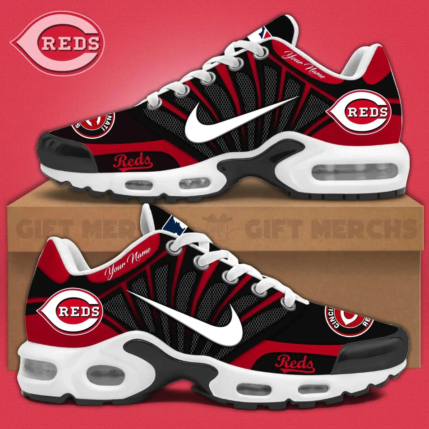 Cincinnati Reds Customized Premium Sport Shoes
