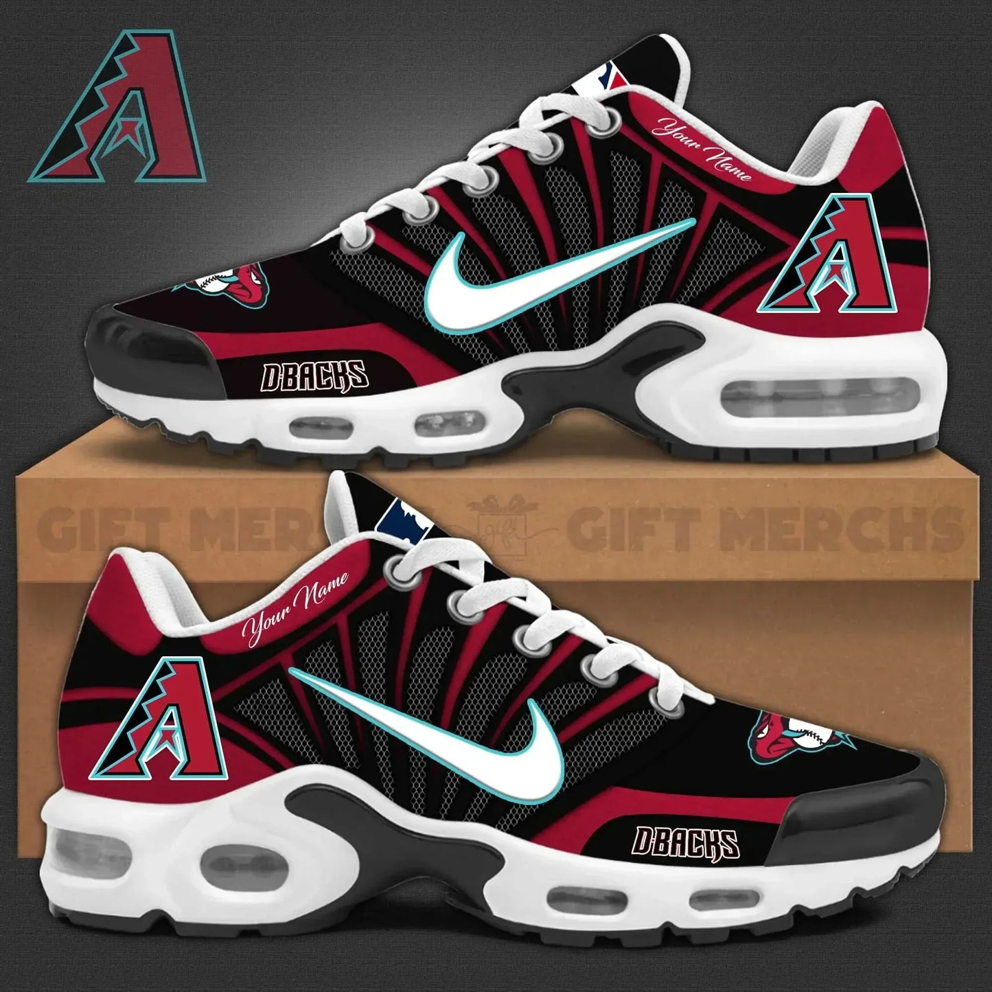 Arizona Diamondbacks Customized Premium Sport Shoes