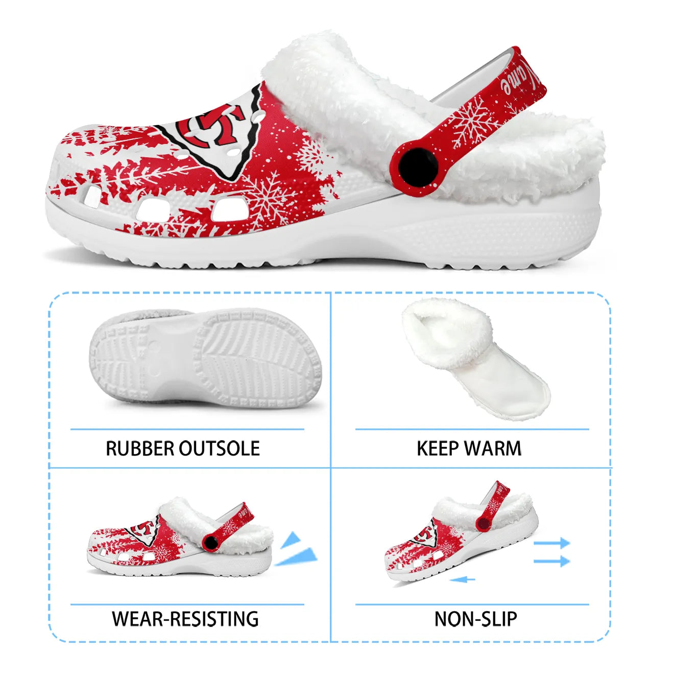 KCC Fleece-Lined Clogs - Comfortable in Winter