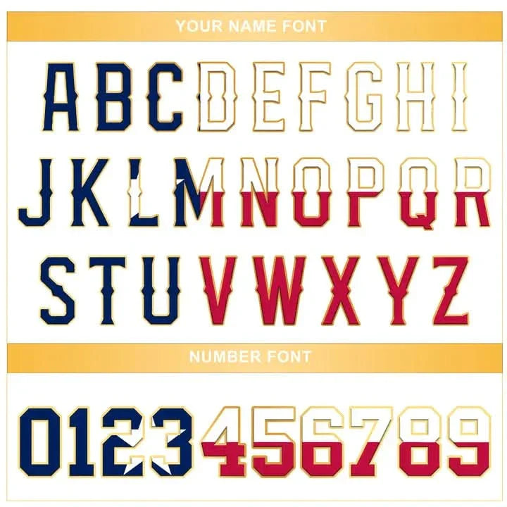 CUSTOM WHITE GOLD TEXAS FLAG BASEBALL JERSEY - EMBROIDERED