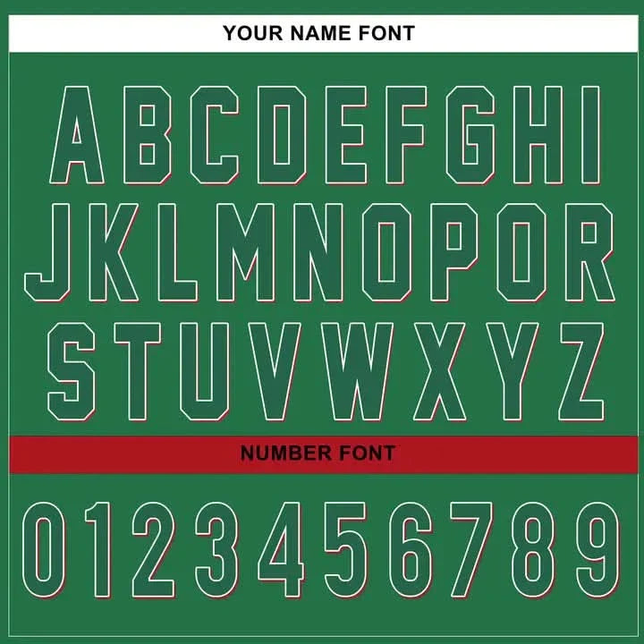 CUSTOM GREEN MEXICO BASEBALL JERSEY - EMBROIDERED