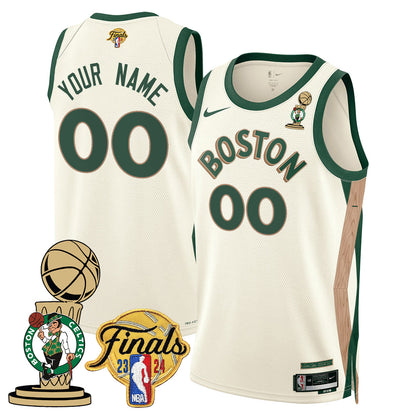 Celtics 2023-24 World Champions Custom Jersey - All Stitched