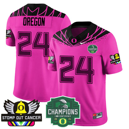 Oregon Alternate 2024 Big Ten Champions Jersey V1 - All Stitched