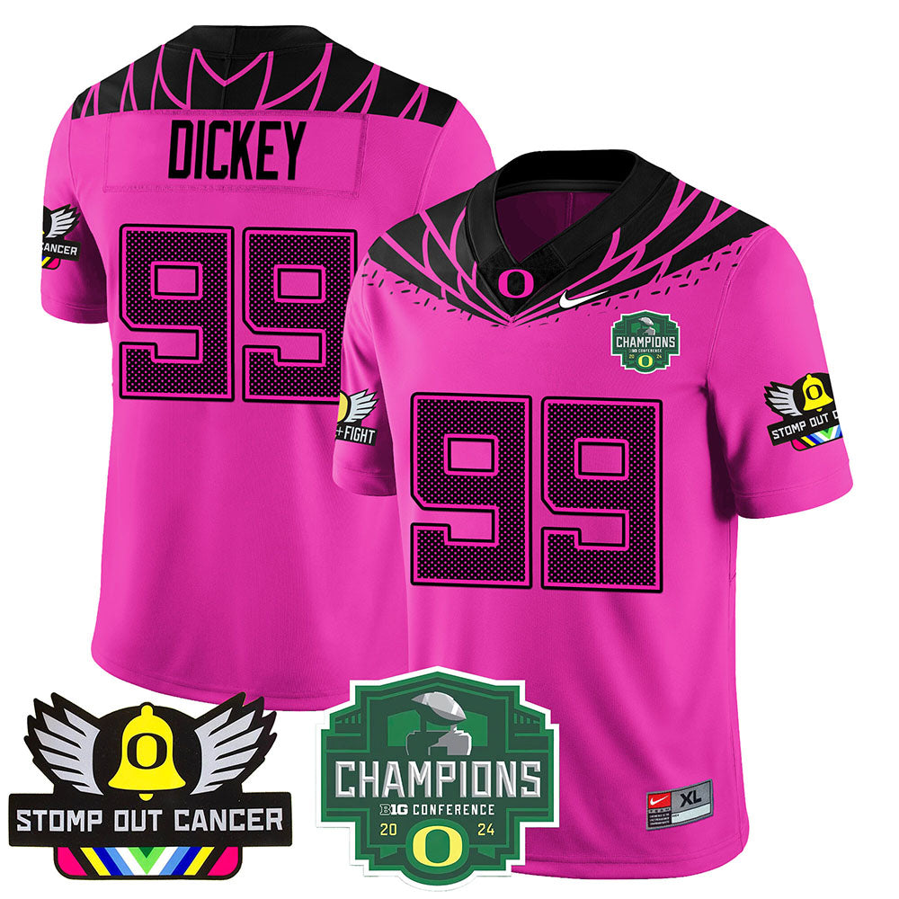 Oregon Alternate 2024 Big Ten Champions Jersey V1 - All Stitched