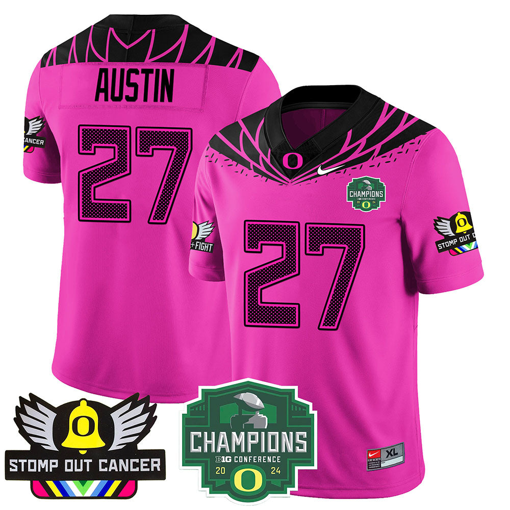 Oregon Alternate 2024 Big Ten Champions Jersey V1 - All Stitched