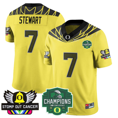 Oregon Alternate 2024 Big Ten Champions Jersey V1 - All Stitched