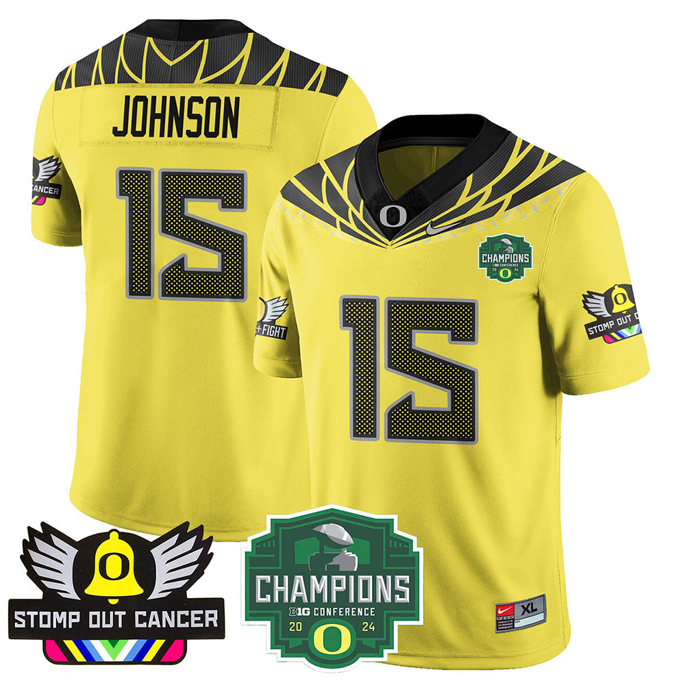 Oregon Alternate 2024 Big Ten Champions Jersey V1 - All Stitched