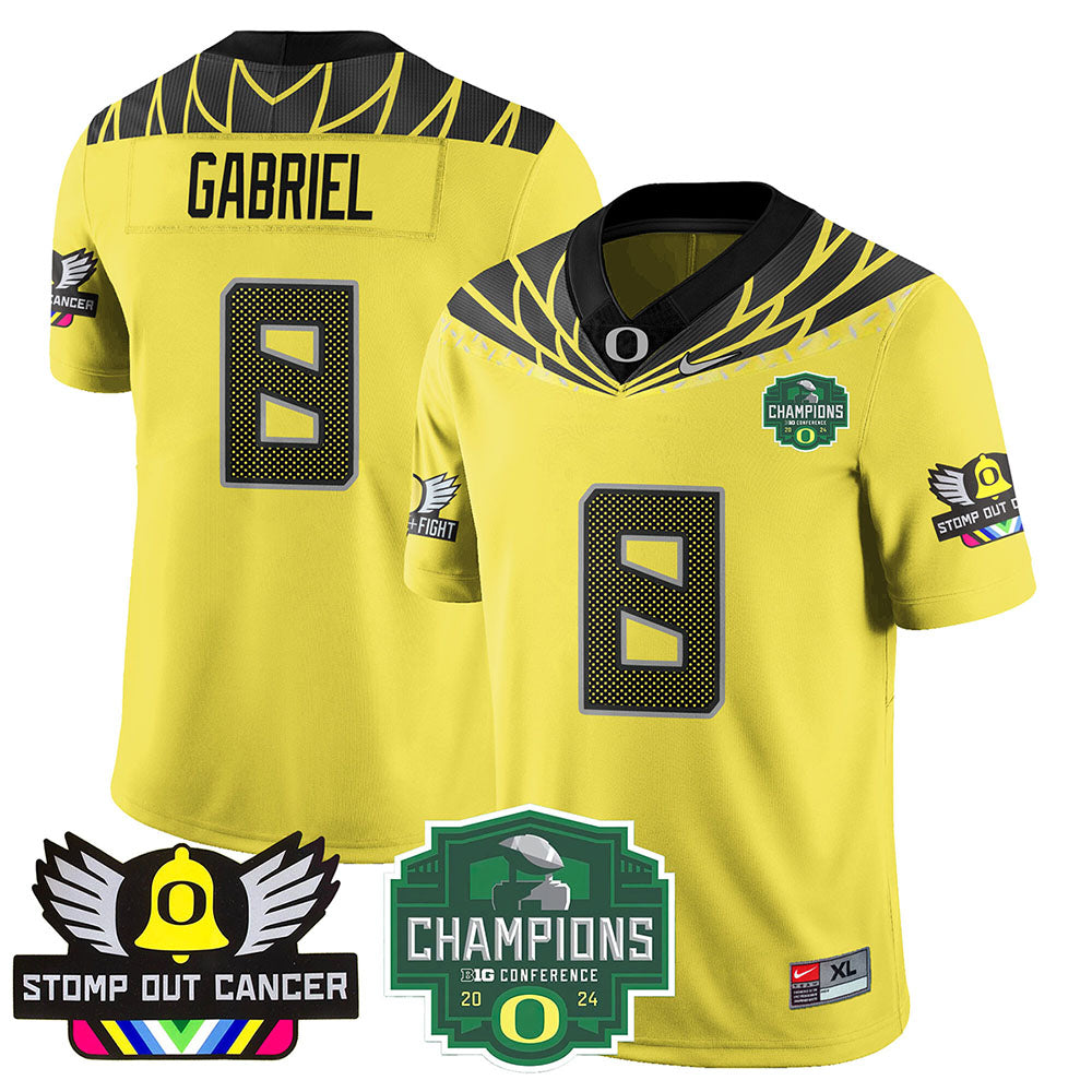 Oregon Alternate 2024 Big Ten Champions Jersey V1 - All Stitched