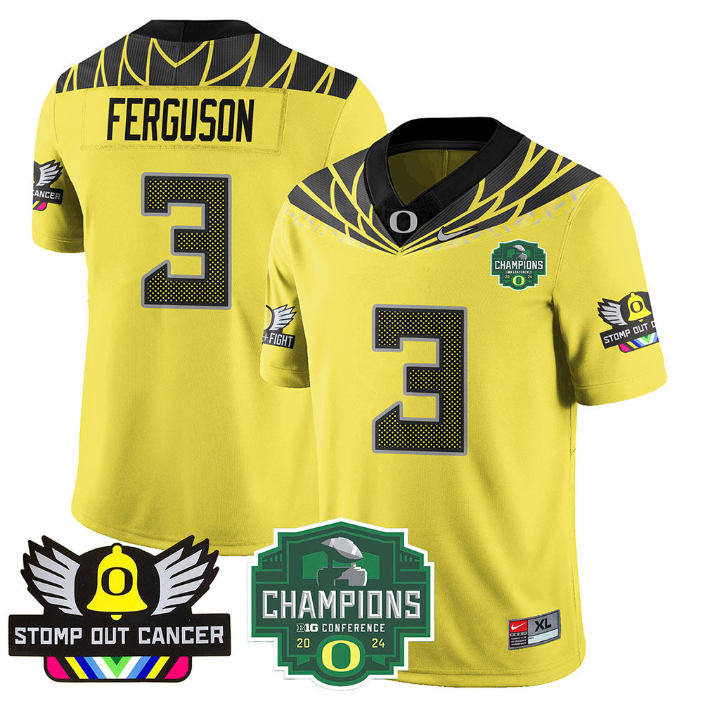 Oregon Alternate 2024 Big Ten Champions Jersey V1 - All Stitched