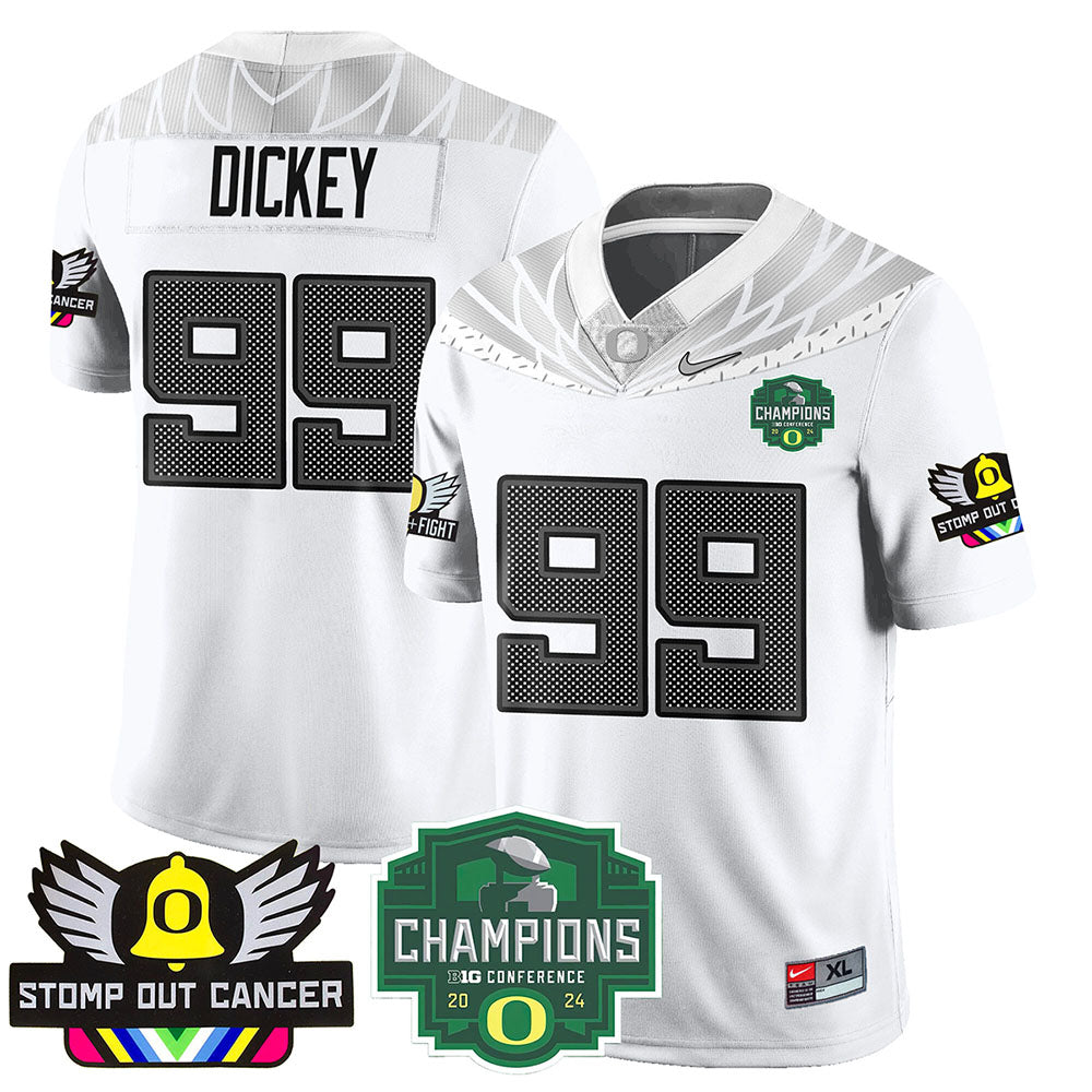 Oregon Alternate 2024 Big Ten Champions Jersey V1 - All Stitched