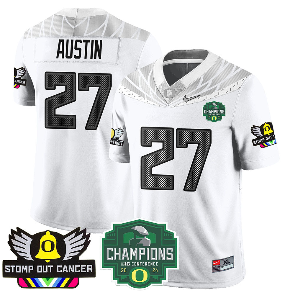 Oregon Alternate 2024 Big Ten Champions Jersey V1 - All Stitched