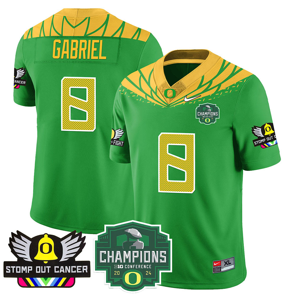 Oregon Alternate 2024 Big Ten Champions Jersey V1 - All Stitched